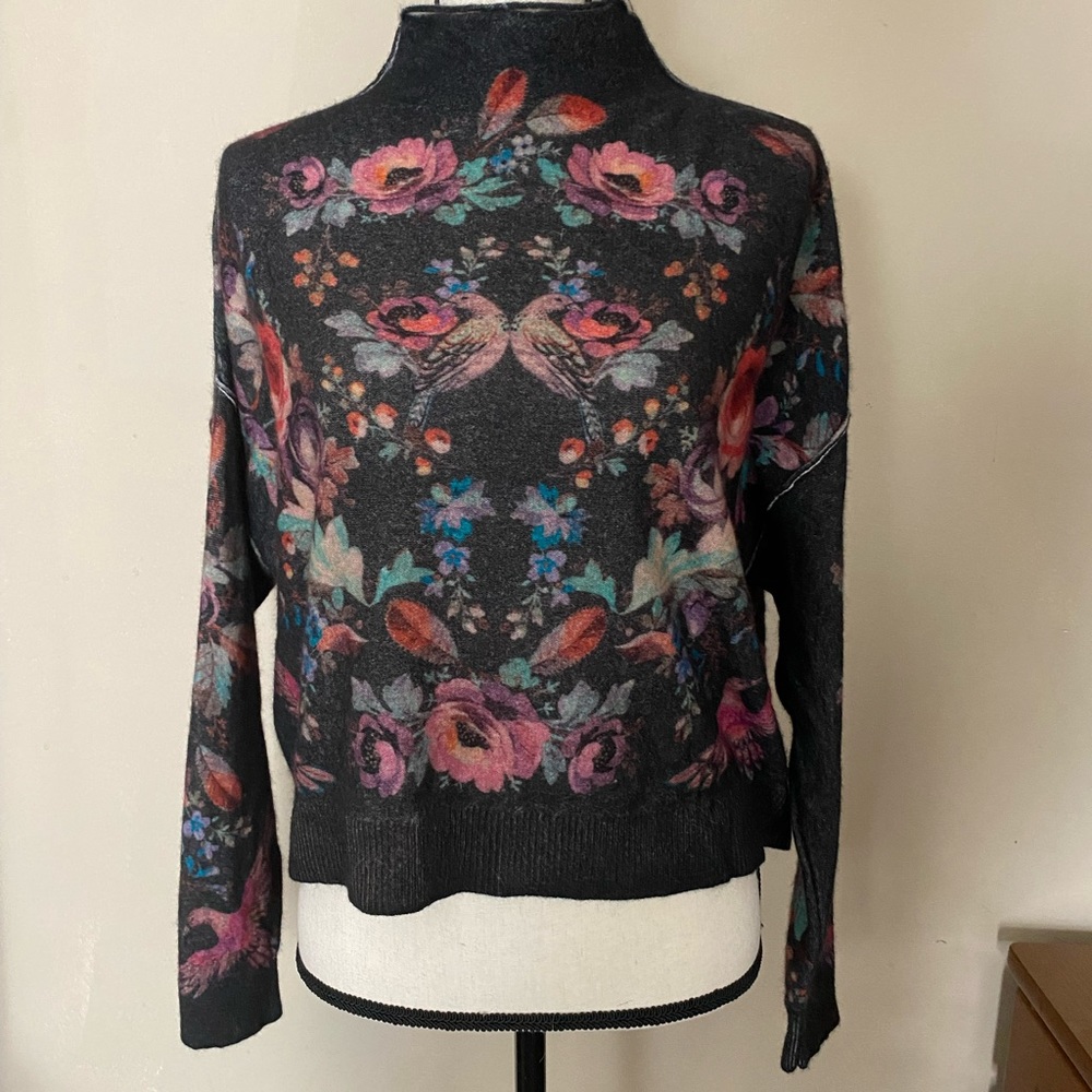 Alani Cashmere Mock Neck Sweater Small